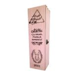 Cutie de vin, Personalizata, Paste, Model CVP001, Lemn, 35x10x10 cm