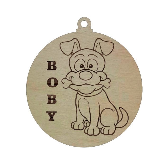 Glob Lemn Personalizat cu Nume 9cm GL144 - imagine 1