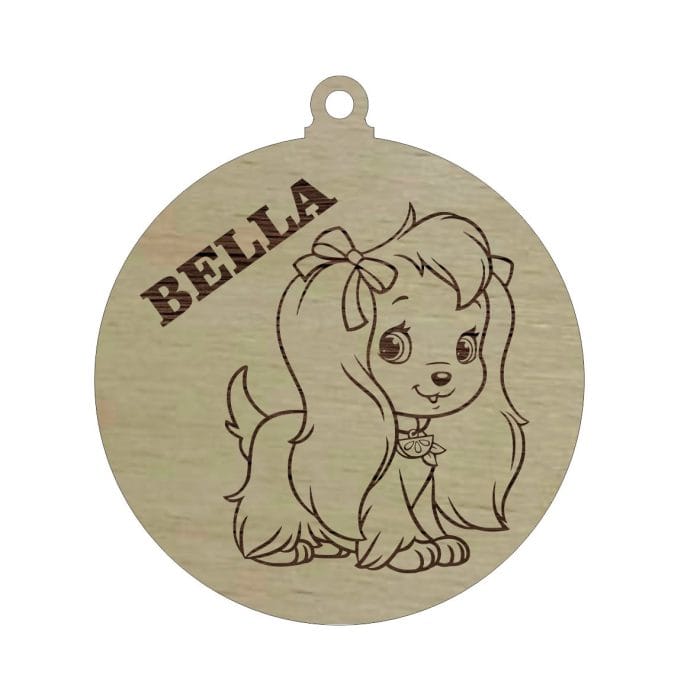 Glob Lemn Personalizat cu Nume 9cm GL145 - imagine 1