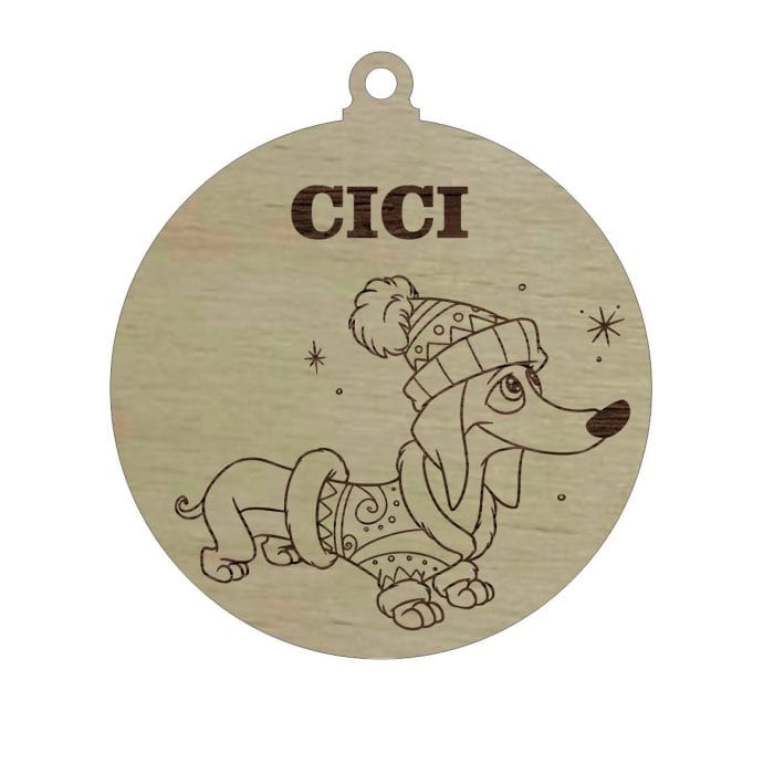 Glob Lemn Personalizat cu Nume 9cm GL149 - imagine 1