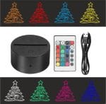 Lampa 3D de veghe ,model LVC02 , 8 culori - imagine 2
