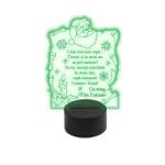 Lampa 3D de veghe ,model LVC07 , 8 culori