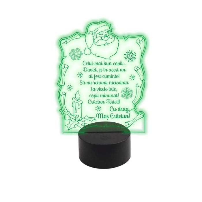 Lampa 3D de veghe ,model LVC07 , 8 culori - imagine 1