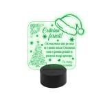 Lampa 3D de veghe ,model LVC11 , 8 culori