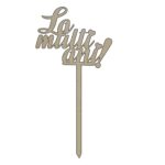 Topper Aniversar, Model TA008, Lemn, 10-15 cm