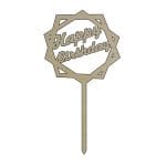 Topper Aniversar, Model TA018, Lemn, 10-15 cm