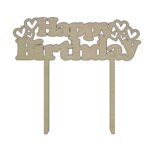 Topper Aniversar, Model TA025, Lemn, 15 cm