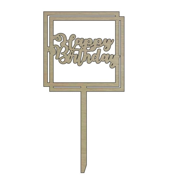 Topper Aniversar, Model TA028, Lemn, 10-15 cm - imagine 1