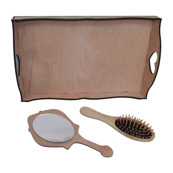 Set Gatitul Miresei Blank, Lemn, Model PR03 - imagine 2