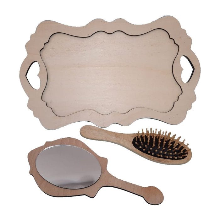 Set Gatitul Miresei Blank, Lemn, Model PR04 - imagine 2