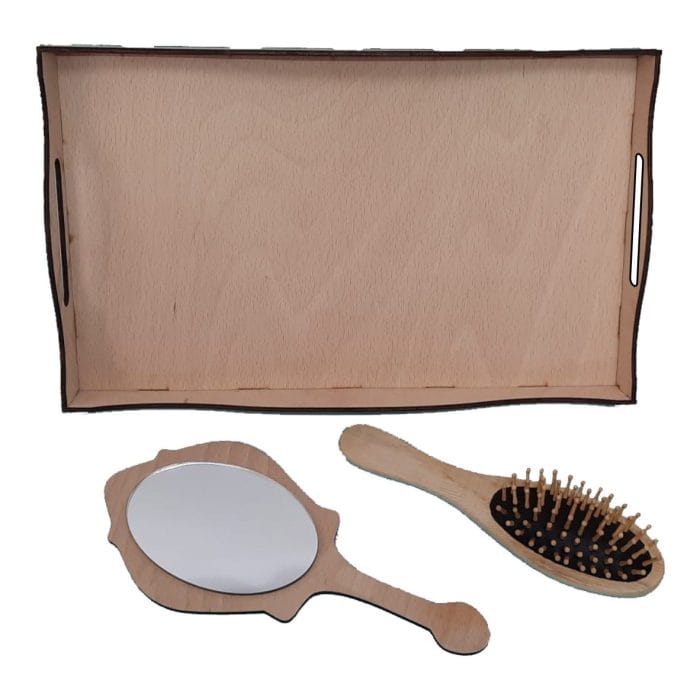 Set Gatitul Miresei Blank, Lemn, Model PR05 - imagine 2