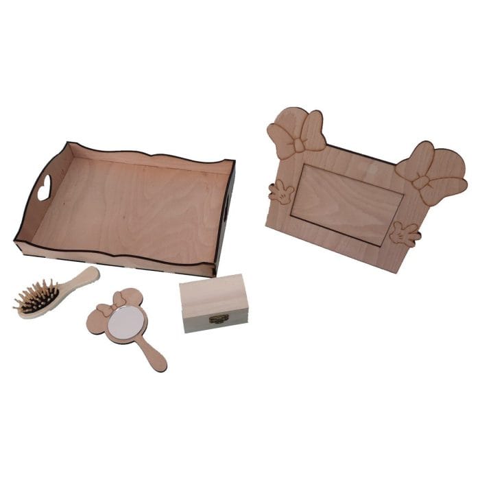 Set Mot Minnie Mouse, Lemn, SM17 - imagine 1