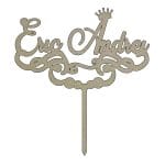 Topper de Botez/Mot, Model TB001, Lemn, 15 cm