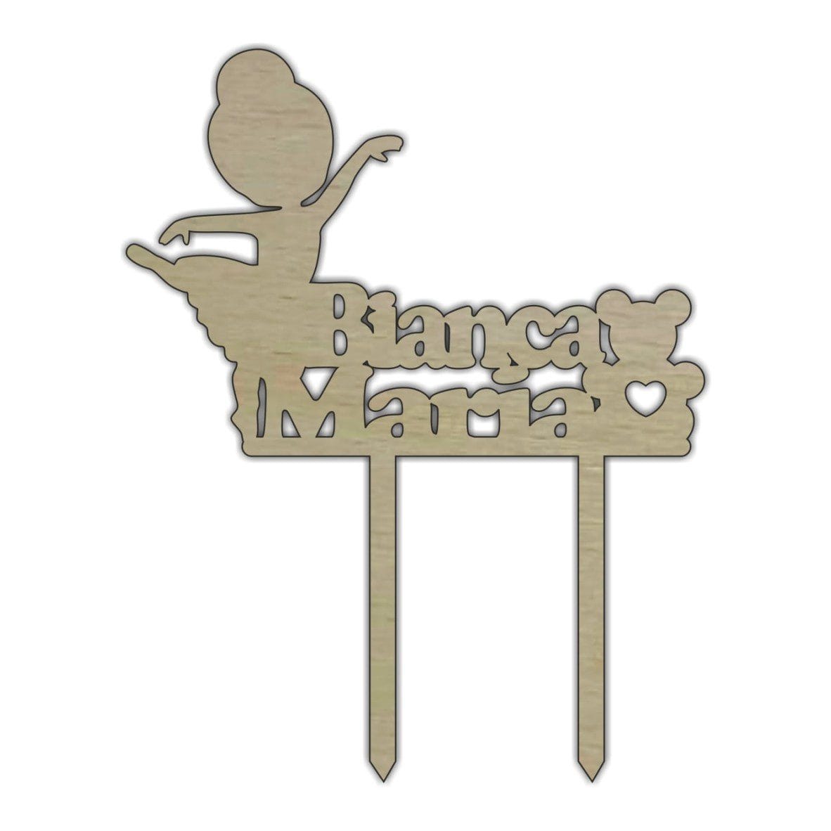 tb007 Topper de Botez/Mot, Model TB007, Lemn, 15 cm - imagine 1