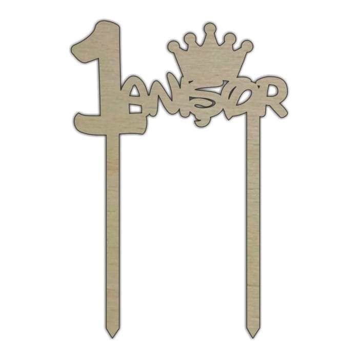 Topper de Botez/Mot, Model TB010, Lemn, 10-15 cm - imagine 1