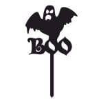 Topper de Halloween, Model TH013, Lemn, 10 cm