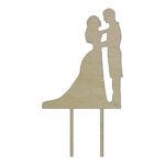 Topper de Nunta, Model TN037, Lemn, 10-15 cm