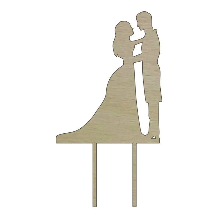 Topper de Nunta, Model TN037, Lemn, 10-15 cm - imagine 1