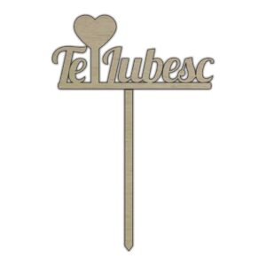 Topper Te Iubesc 10 15 Cm Tv019