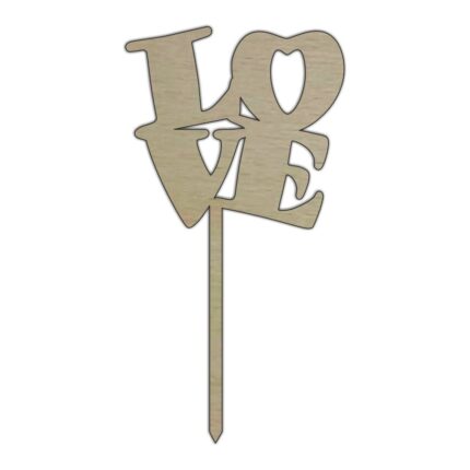 Topper Tort Dragobete 10 Cm Tv018