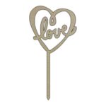 Topper Tort Love 10 Cm Tv021