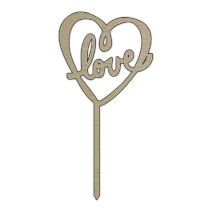 Topper Tort Love 10 Cm Tv021