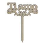 Topper de Valentine’s Day, Model TV011, Lemn, 10-15 cm