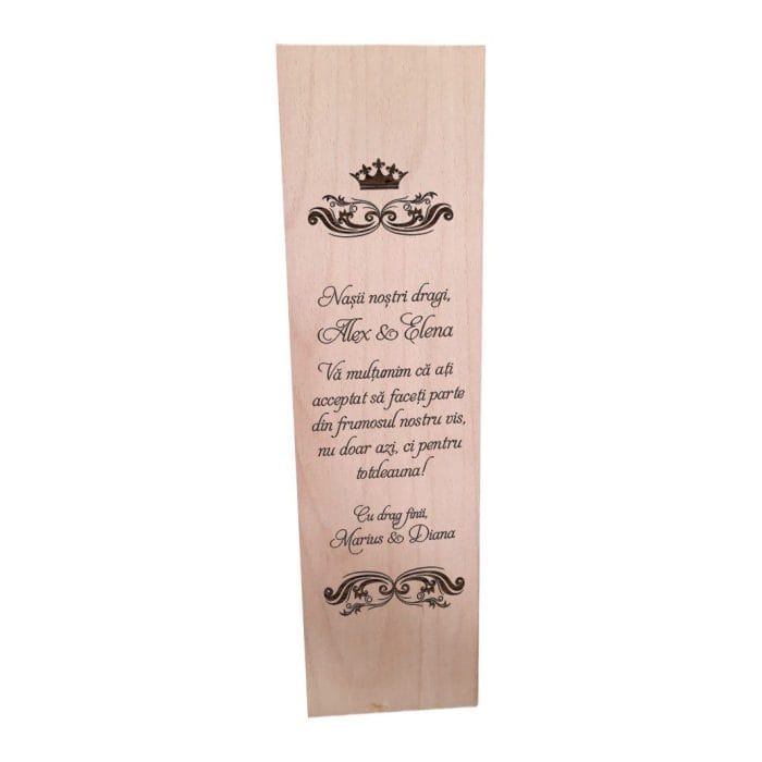 Cutie de vin, Personalizata, Nasi, CTVN007 - imagine 2