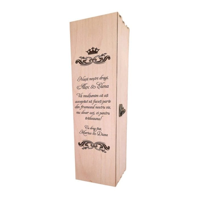 Cutie de vin, Personalizata, Nasi, CTVN007 - imagine 1
