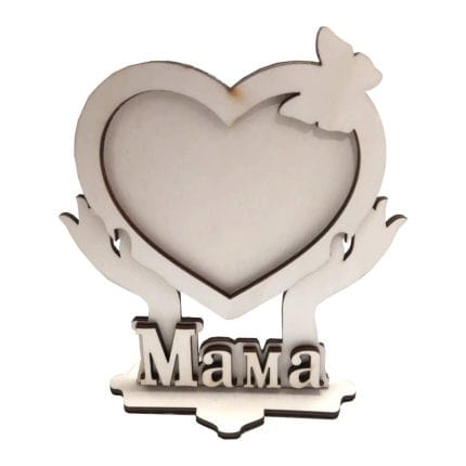 Rama foto, Blank, Mama, Lemn, 15x14cm, RFM005
