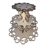 Suport, Platou Candy Bar, Lemn, 3 Etaje - imagine 2