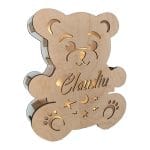 Lampa Veghe, Ursulet, Personalizata, Lemn Natur LV12 - imagine 7