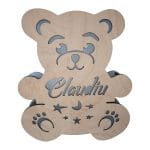 Lampa Veghe, Ursulet, Personalizata, Lemn Natur LV12 - imagine 6