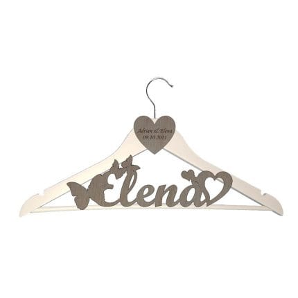 Umeras Personalizat, Nunta, Mireasa, Lemn Natur, UN0013