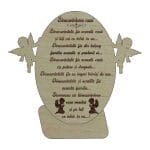 Binecuvantarea Casei, Lemn Natur, 20x17.5cm, DBC001