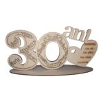 Cifra Aniversara, Personalizata, Lemn, 40x20cm, DCA003