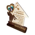 Decoratiune Cadou, Familie, Personalizata, Lemn, 22x19cm, DCFAM008 - imagine 2