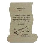 Decoratiune Cadou, Sefa, Personalizata, Lemn, 21x14cm, DCSF002