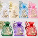 Marturie botez, Personalizata, Model Strumfita, Lemn, 5x5 cm, MB010 - imagine 2
