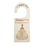 Set Placute Usa Miri, Personalizate, Nunta, Lemn Natur, 15x6cm, PUSHH004 - imagine 3