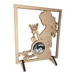 Rama Foto Ecografie, Gravida, Lemn, 25cm, RFG002 - imagine 3