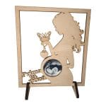 Rama Foto Ecografie, Gravida, Lemn, 25cm, RFG002