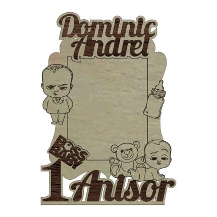 Rama Foto, Personalizata, Mot, Lemn, Baby Boss, RMF019