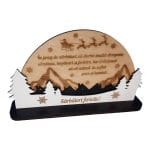 Decoratiune Craciun, Lemn, 26x15 cm, DCCR017 - imagine 2