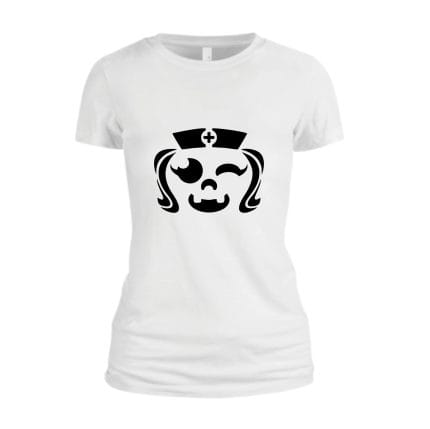 Tricou De Halloween, Model THC17, Alb