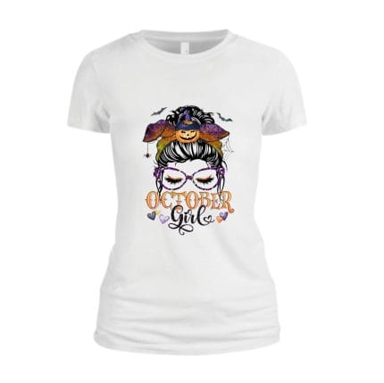 Tricou De Halloween, Model THC18, Alb