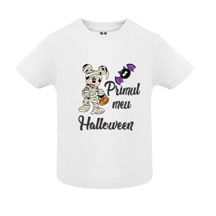 Tricou de Halloween, copii, model THC7, alb