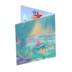 Invitatie botez, Mica Sirena, 16x15 cm, Carton, Model IC29 - imagine 3