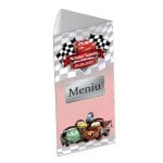 Meniu de masa, Botez, Model MB21, Cars, Carton