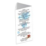 Meniu de masa, Botez, Model MB17, Strumfi, Carton - imagine 2